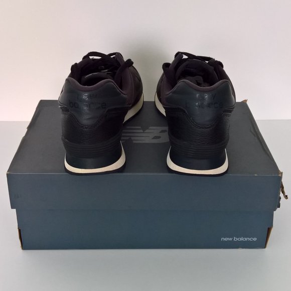 New Balance 574 Black Sneakers Shoes - Picture 3 of 3